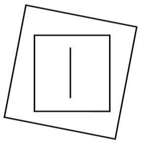 Rod-frame illusion